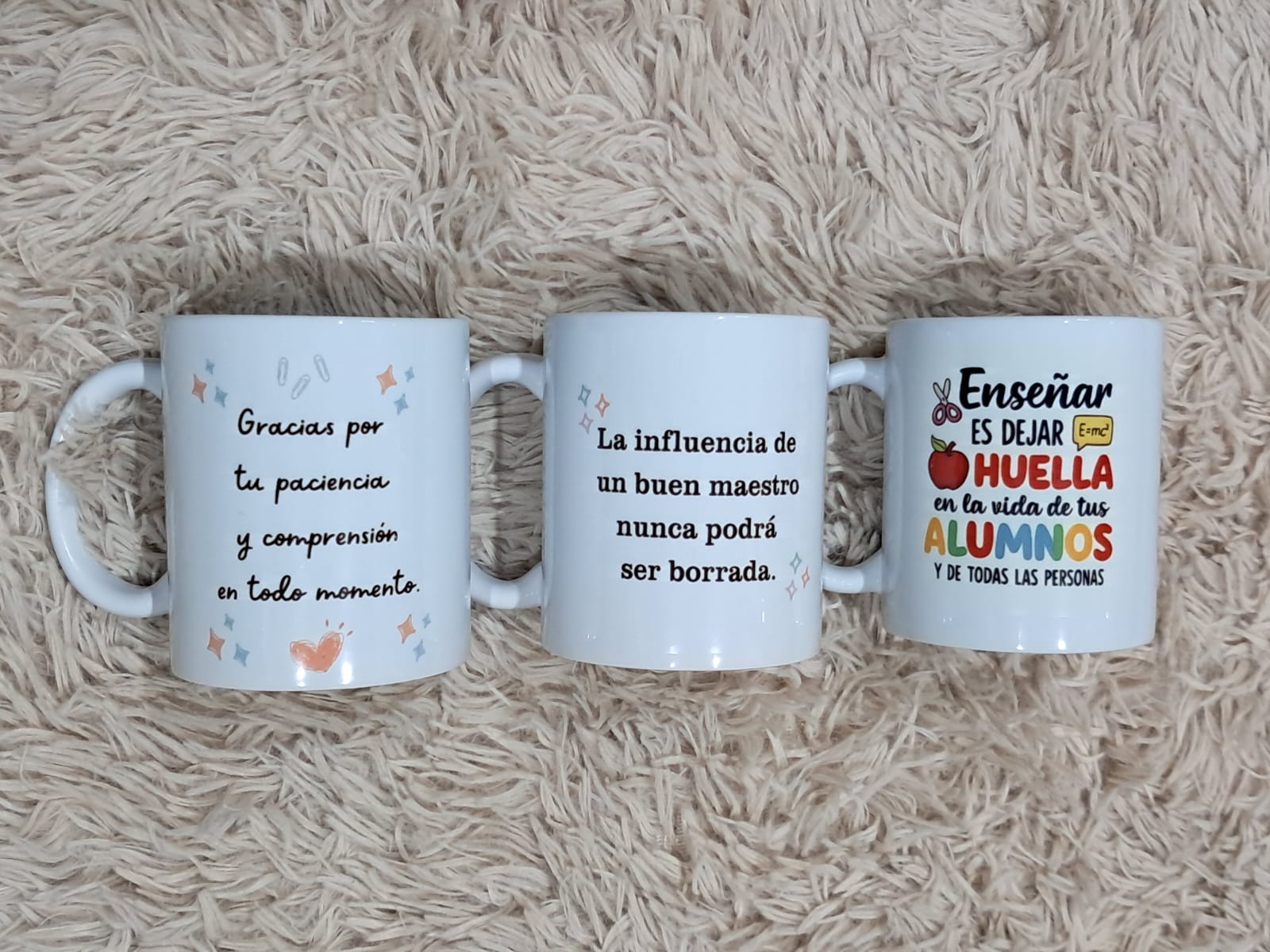 Tazas personalizadas con frases para profesores