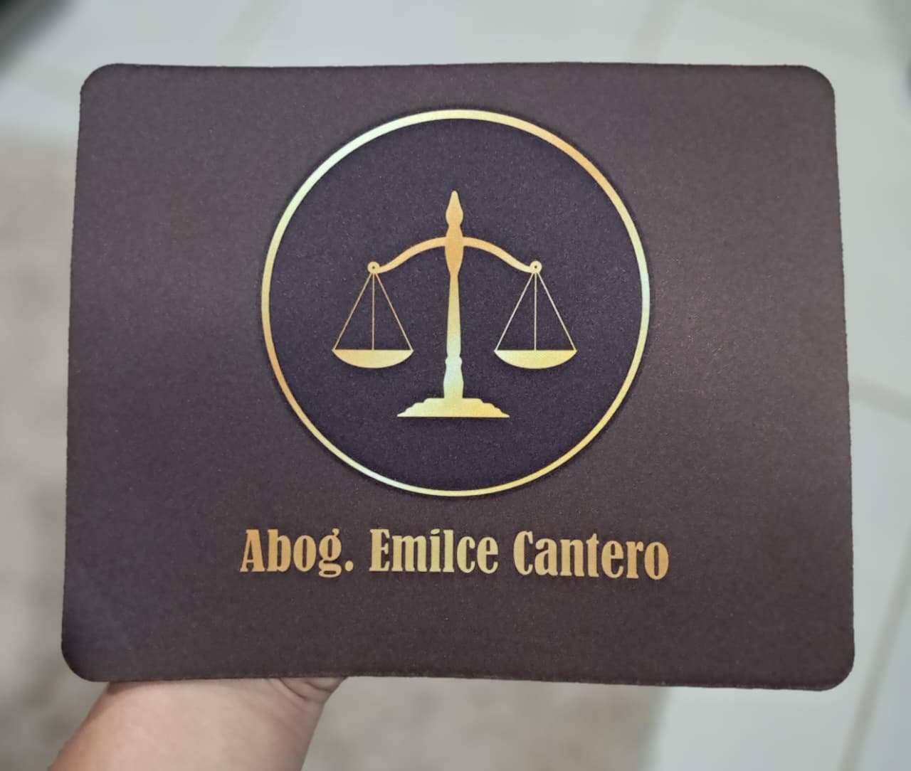 Mousepad personalizado para abogada